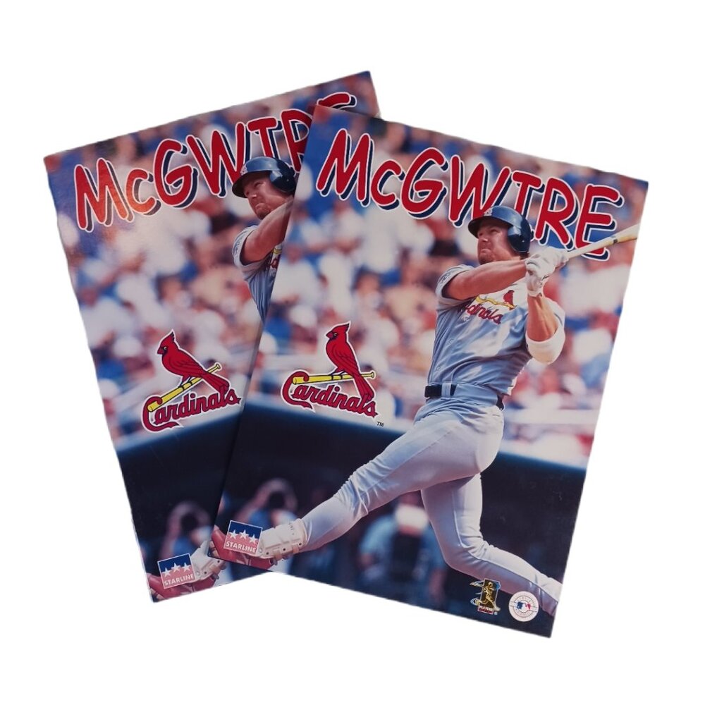Vintage Mark McGwire Lot of 2 Folders St. Louis Cardinals | School Office | MLB